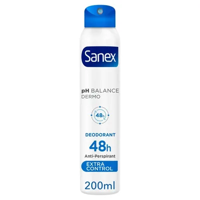 Deodorant, Sanex, Dermo Extra Control, 200 ml, unisex