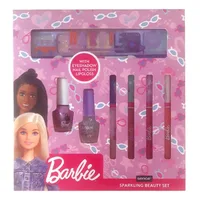 Set de machiaj, Sence Beauty, Barbie, 7 piese, roz