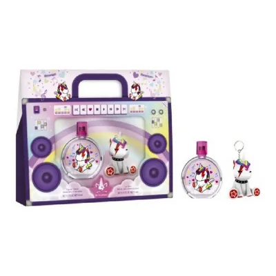 Parfum Eau de Toaletă, Eau My Unicorn, set 2 piese, 50 ml, cu luciu