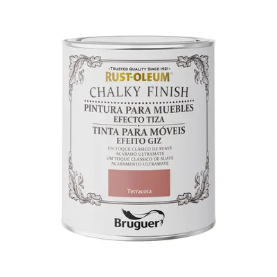 Vopsea mobilier, Bruguer, Chalky Finish, teracotă, 750 ml