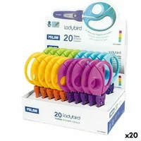 Foarfecă, Milan, model Buburuză, multicolor, inox, 15 cm, 20 bucăți