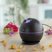 Umidificator Mini, InnovaGoods, negru, 130 ml