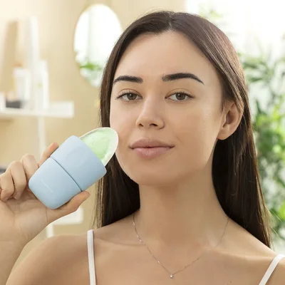 Masaj Facial, Innovagoods, Riller, silicon, albastru