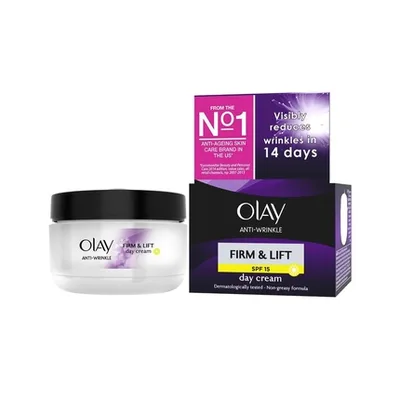 Cremă de zi, Olay, Anti-Rid, Lift, SPF 15, 40+, 50 ml