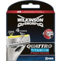 Lame de ras, Wilkinson Sword, Quattro Titanium Precision, argintiu