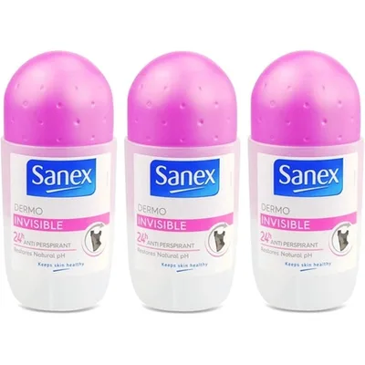 Deodorant roll-on, Sanex, Invisible, 50ml