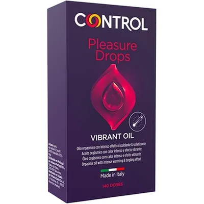 Ulei masaj, Control, Pleasure Drops, vibrant, 50 ml
