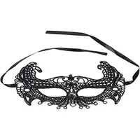 Masca carnaval, Queen Lingerie, neagra, one size