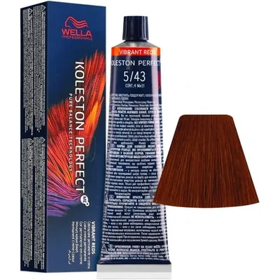 Vopsea de păr, Wella, Koleston Perfect Vibrant Reds 5/43, roșu, 60ml