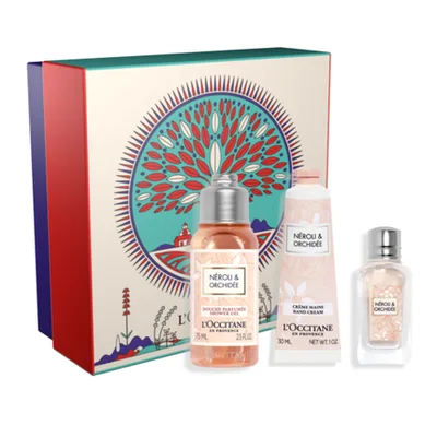 Set Cadou, L'Occitane, Néroli & Orchidée, gel de duș și cremă de mâini