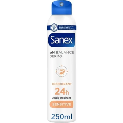 Spray Deodorant Sanex Dermo Sensitive, 250 ml, alb