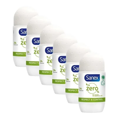Deodorant roll-on, Sanex, Zero, 50 ml, rezistență ridicată