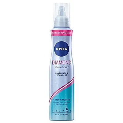 Spumă pentru volum păr, NIVEA, Diamond Volume Care, 150ml