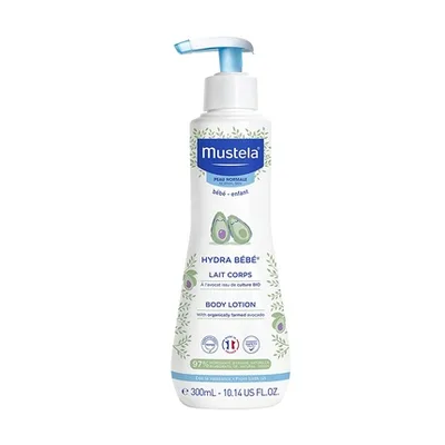 Loțiune corp, Mustela, Hydra Bebe, piele normală, 300 ml