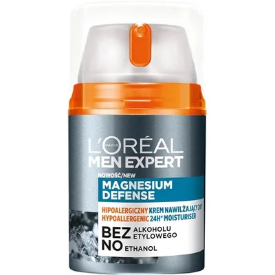 Cremă hidratantă, L'Oréal Paris Men Expert, Magnesium Defense, 50ml
