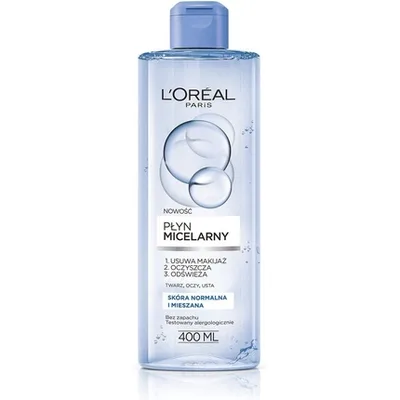 Apă micelară, L'Oreal Paris, 400 ml, piele normală și mixtă