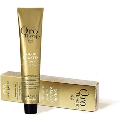 Vopsea păr, Fanola, Oro Therapy, blond mediu intens, 100 ml