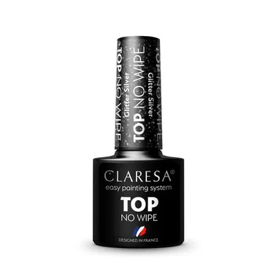 Top coat pentru unghii, Claresa, Top Shine No Wipe, 5ml