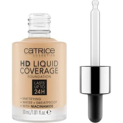Fond de ten, Catrice, HD Liquid Coverage, 036 Alună Bej, 30ml