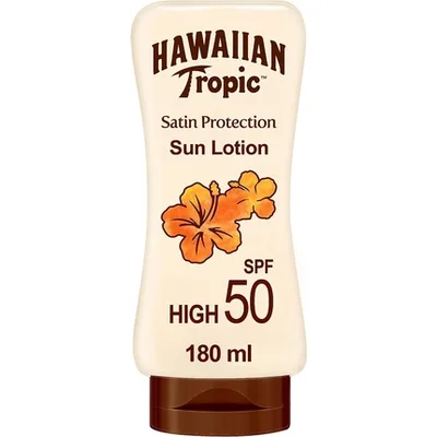 Loțiune solară, Hawaiian Tropic, Satin Protection Ultra Radiance, SPF 50, 180 ml