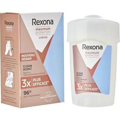 Deodorant cremă, Rexona, Maximum Protection, 45 ml, senzitiv