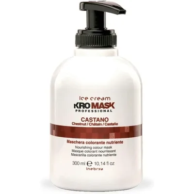 Masca colorantă, INEBRYA, Kromask Brown, culoare maro, 300 ml