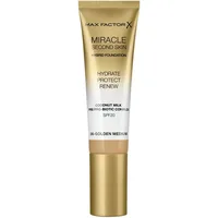 Fond de ten hidratant, Max Factor, Miracle Second Skin, Golden Medium, 30 ml