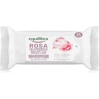 Șervețele micelare față, Equilibra, Hyaluronic, roz