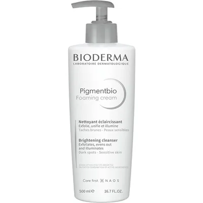 Cremă spumantă, Bioderma, Pigmentbio, iluminatoare, 500 ml