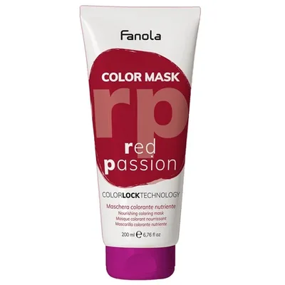 Masca pentru păr, Fanola, Color Mask, roșu, 200 ml