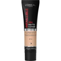 Fond de ten, L'Oréal Paris, Infaillible 24H Matte Cover, 25 Rose Ivory, lichid, 30ml