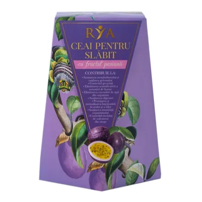 Ceai pentru slăbit, RYA, Fructul Pasiunii, 60g