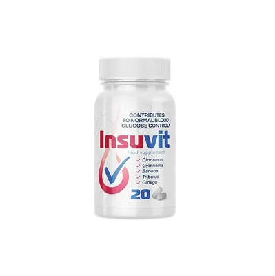 Insuvit - supliment alimentar pentru controlul glicemiei - 20 cps