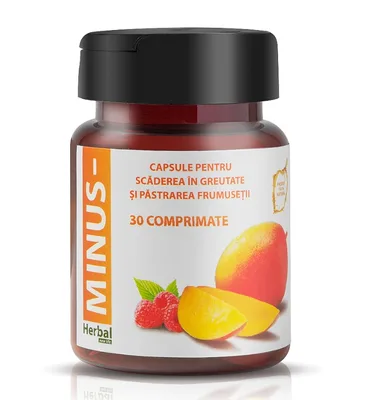Minus - capsule pentru scaderea in greutate si pastrarea frumusetii - 30 cps