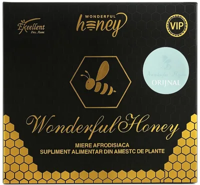 Wonderful Honey - supliment alimentar cu miere pentru performante sexuale masculine - 6 plicuri x 15g
