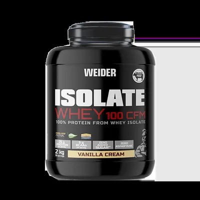 Pudră proteică din zer Weider Isolate Whey 100 CFM, vanilie, 908 g