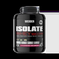 Pudră proteică izolat zer, Weider Isolate Whey 100 CFM, căpșuni, 2 kg