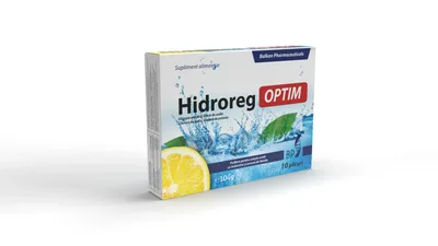 Pulbere rehidratare, Balkan Pharmaceuticals, Hidroreg OPTIM, 10 plicuri
