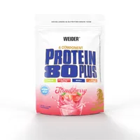 Pulbere proteică, Weider, Protein 80+, căpșuni, 500g