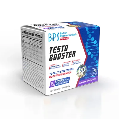 Supliment stimulare hormonală, Balkan Pharmaceuticals, TESTOBOOSTER BP, 120 capsule