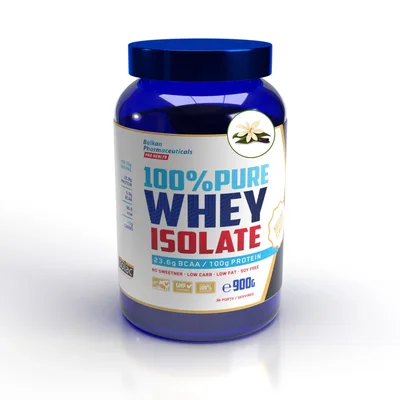Izolat proteină zer BalkanPharma, vanilie, 900 g