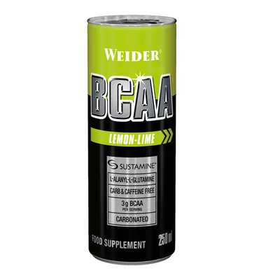 Băutură carbogazoasă, WEIDER, BCAA RTD, lemon-lime, 250 ml