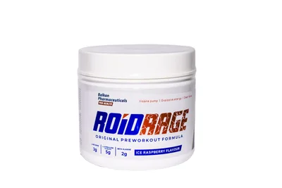 Pulbere Pre-Workout, Balkan Pharmaceuticals, Roid Rage, ice-raspberry, 420 g