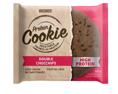Biscuit proteic, Weider, Double Choc Chips, 50g