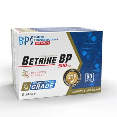 Supliment Digestiv, Balkan Pharmaceuticals, Betaine 60 capsule