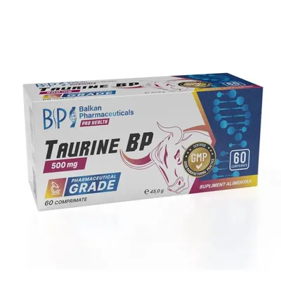 Supliment alimentar, Balkan Pharmaceuticals, Taurină 60 tablete
