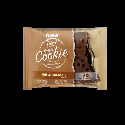 Biscuit proteic umplut, WEIDER, chocolate-vanilla, 70 g