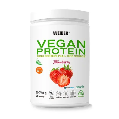 Proteină Vegană, WEIDER, 750g, aromă căpșuni