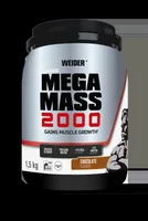 Pulbere proteică, Weider, Super Mega Mass 2000, căpșuni, 1,5 kg