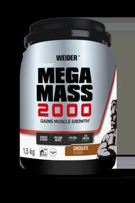 Pulbere proteică, Weider, Super Mega Mass 2000, căpșuni, 1,5 kg